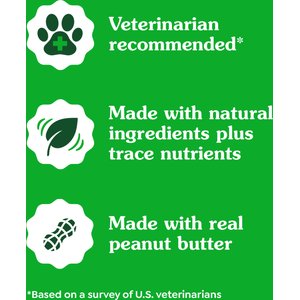 Greenies Pill Pockets Canine Real Peanut Butter Flavor Dog Treats, Capsule Size, 60 count