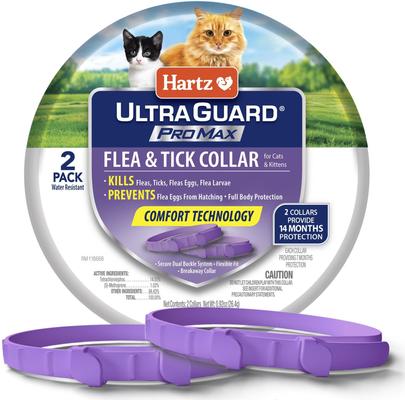 HARTZ UltraGuard ProMax Flea Tick Cat Collar, Purple, count