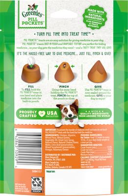 Show full view: Greenies Pill Pockets Cheese Flavor Natural Dog Treats, Tablet Size, 30 count slide 3 of 11