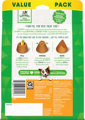 Show full view: Purina Pro Plan Veterinary Diets FortiFlora Probiotic Gastrointestinal Support Chewable Supplement + Greenies Pill Pockets Canine Chicken Flavor Dog Treats slide 7 of 9