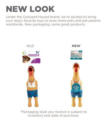 Show full view: Outward Hound Squawkers Squeaky Latex Dog Toy, Earl, Large slide 8 of 11