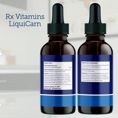 Show full view: Rx Vitamins LiquiCarn Liquid Heart Supplement for Cats & Dogs, 4-fl oz bottle slide 3 of 7