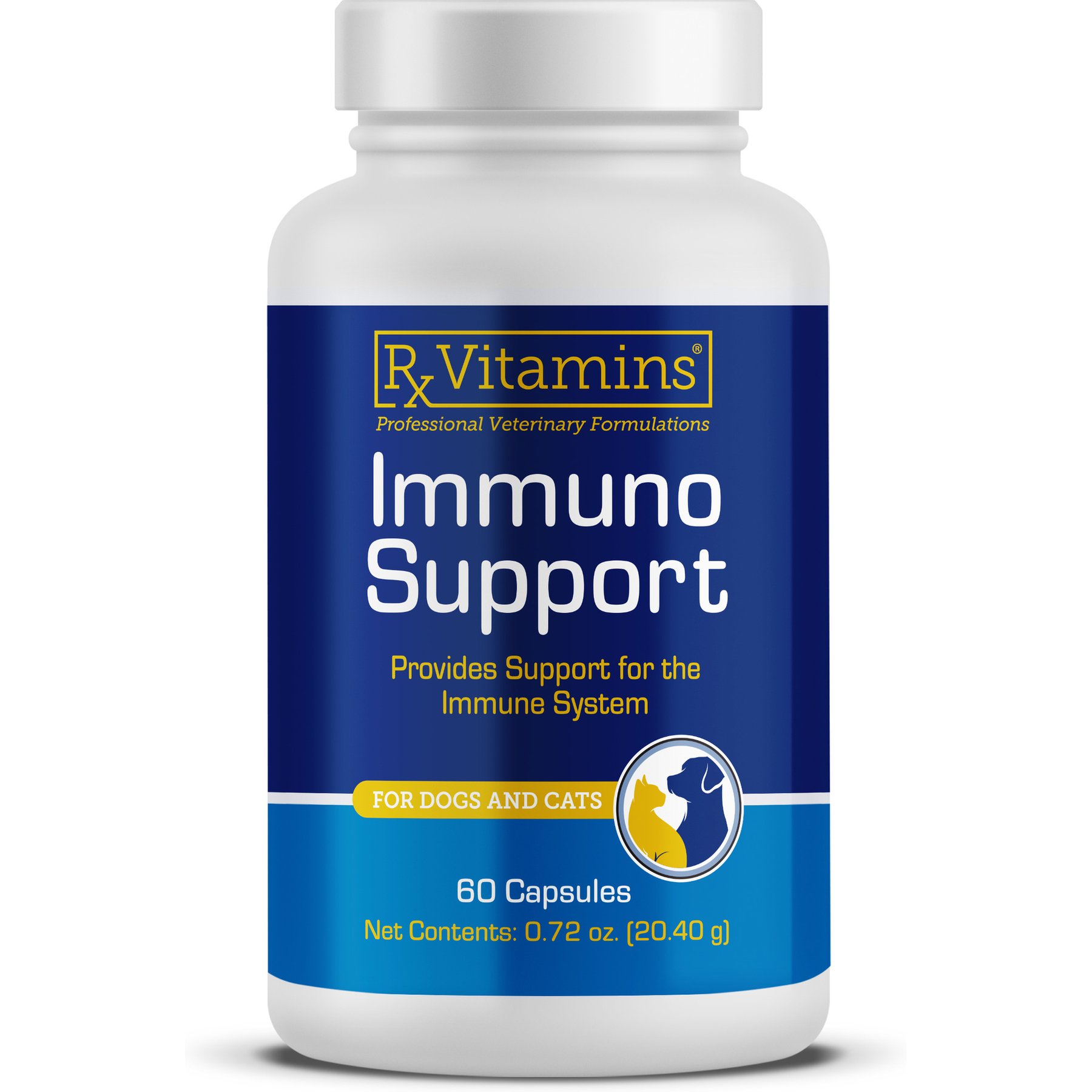 Rx Vitamins Immuno Capsules Immune Supplement for Cats & Dogs, 60 count