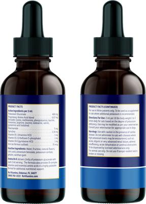 Show full view: Rx Vitamins Amino B + K Liquid Kidney Supplement for Cats, 4-fl oz bottle slide 3 of 7