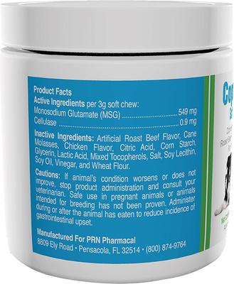 Show full view: PRN Pharmacal CoproBan Roast Beef Flavored Coprophagia Dog Deterrent Soft Chew Cat Supplement, 40 count slide 3 of 5