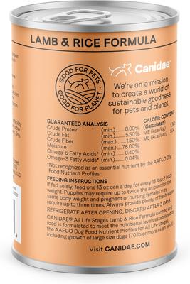 Show full view: CANIDAE Lamb & Rice Formula + Chicken & Rice Formula Canned Dog Food slide 8 of 9