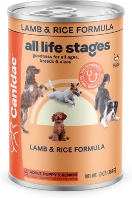 Show full view: CANIDAE Lamb & Rice Formula + Chicken & Rice Formula Canned Dog Food slide 6 of 9