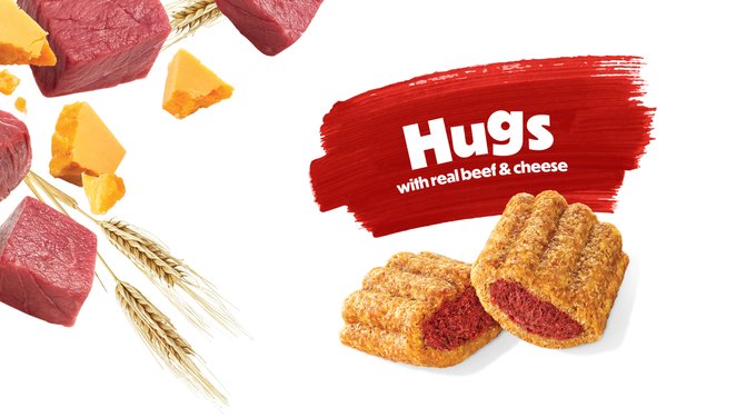 Purina Beneful Baked Delights Hugs with Real Beef & Cheese Dog Treats