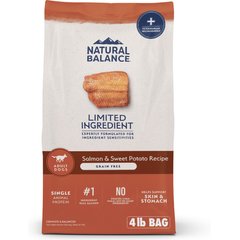 Natural Balance Limited Ingredient Grain-Free Salmon & Sweet Potato Recipe Dry Dog Food, 4-lb bag