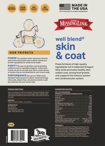 The Missing Link Well Blend Skin & Coat Powder Horse Supplement