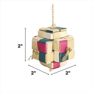 A&E Cage Company Pixel Cube Preening Bird Toy