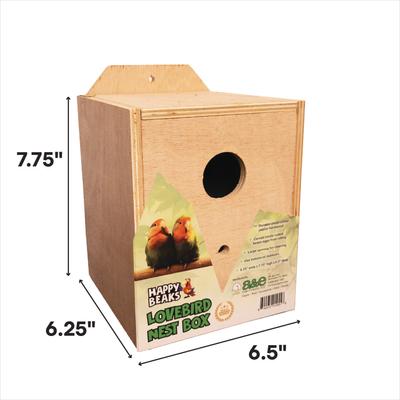 Show full view: A&E Cage Company Lovebird Nest Box slide 2 of 2
