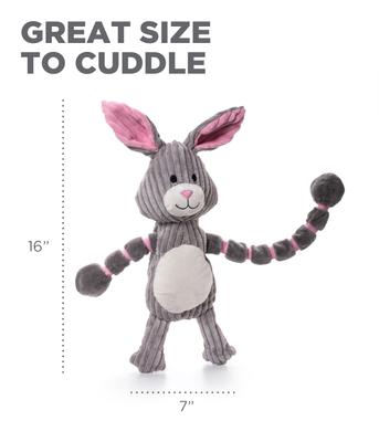 Show full view: Outward Hound Thunda Tugga Bunny Squeaky Plush Dog Tug Toy slide 6 of 10