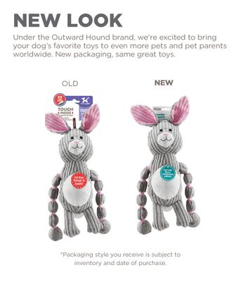 Show full view: Outward Hound Thunda Tugga Bunny Squeaky Plush Dog Tug Toy slide 7 of 10