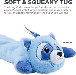 Outward Hound Longidudes Raccoon Squeaky Plush Dog Tug Toy slide 2 of 7