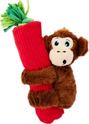 Outward Hound Cuddly Climbers Monkey Plush Dog Toy, Brown, Small