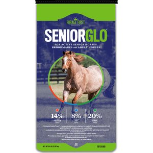 ADM Forage First SeniorGlo Horse Feed, 50-lb bag