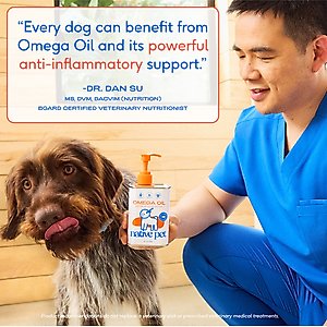 Native Pet Omega-3 Fish Oil & Alaskan Salmon Oil Skin & Coat Health Supplement for Dogs, 8-fl oz bottle