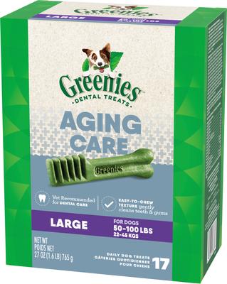 Show full view: Greenies Aging Care Natural Large Dental Dog Treats, 17 count slide 3 of 11