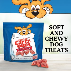 Canine Carry Outs Beef Flavor Dog Treats, 47-oz bag