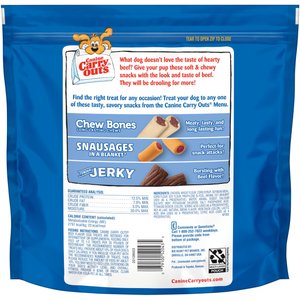 Canine Carry Outs Beef Flavor Dog Treats, 47-oz bag