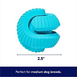 Frisco Fetch Spiral Textured Rubber Ball Dog Toy, Medium slide 2 of 7
