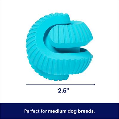 Show full view: Frisco Fetch Spiral Textured Rubber Ball Dog Toy, Medium slide 2 of 9