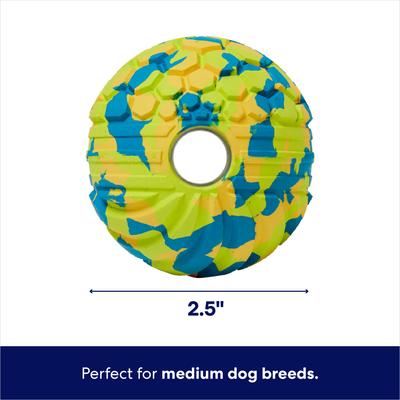 Show full view: Frisco Fetch Tough Textured Rubber Ball Dog Toy, Medium slide 3 of 10