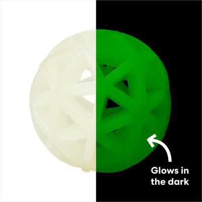 Show full view: Frisco Fetch Glow in the Dark TPR Lattice Ball Dog Toy, Small/Medium slide 4 of 10