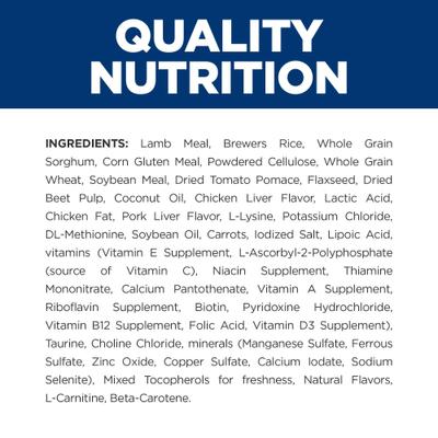 Show full view: Hill's Prescription Diet Metabolic Lamb Meal & Rice Dry Dog Food, 6-lb bag slide 4 of 14