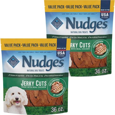 Blue Buffalo Blue Buffalo Nudges Jerky Cuts Chicken Dog Treats, 72-oz bundle