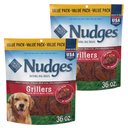 Blue Buffalo Nudges Grillers Steak Natural Dog Treats, 36-oz bag, bundle of 2
