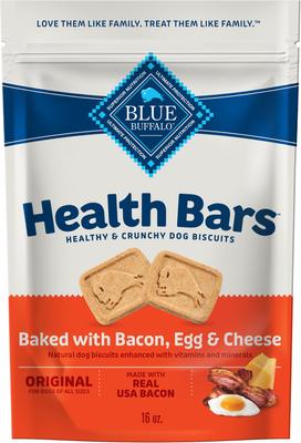 Show full view: Blue Buffalo Health Bars Baked with Bacon, Egg & Cheese + Nudges Grillers Steak Natural Dog Treats slide 6 of 10