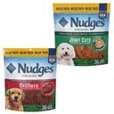 Blue Buffalo Nudges Grillers Steak + Jerky Cuts Chicken Natural Dog Treats, 36-oz bag