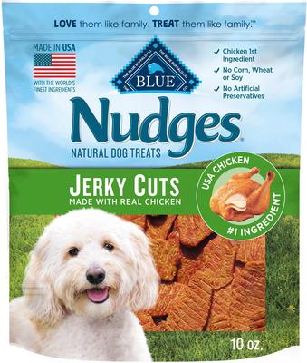 Show full view: Blue Buffalo Nudges Grillers Steak + Jerky Cuts Chicken Natural Dog Treats, 10-oz bag slide 6 of 9
