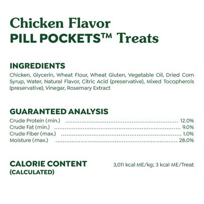 Show full view: Greenies Pill Pockets Feline Chicken Flavor Natural Soft Adult Cat Treats, 3-oz bag, 85 count slide 5 of 11