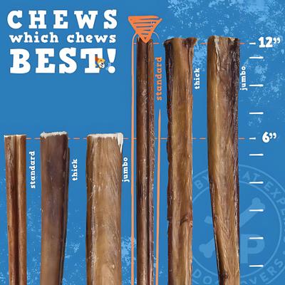 Show full view: Jack & Pup Odor Free 12-inch Beef Bully Stick Dog Chews, 18 count slide 5 of 9
