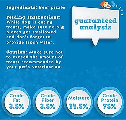 Jack & Pup Odor Free 12-inch Beef Bully Stick Dog Chews, 8-oz bag, package count varies slide 2 of 7