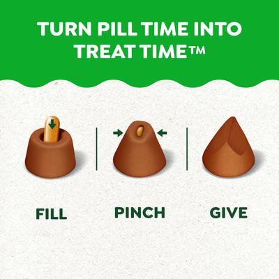 Show full view: Greenies Pill Pockets Feline Chicken Flavor Natural Soft Adult Cat Treats, 3-oz bag, 85 count slide 7 of 11