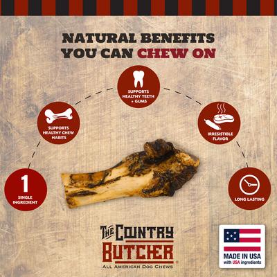 Show full view: The Country Butcher Beef Clubber Bone Dog Treat, 10-in slide 4 of 9