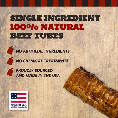Show full view: The Country Butcher Beef Trachea Tubes Dog Treats, 6-in, 2 count slide 7 of 8