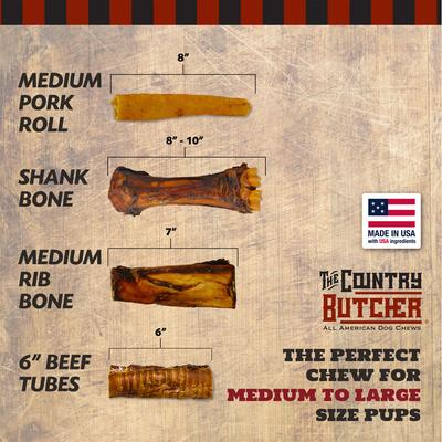 Show full view: The Country Butcher Pork Roll Dog Treats, Medium, 2 count slide 8 of 8