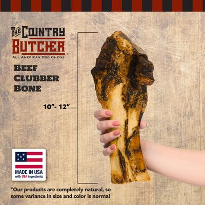 Show full view: The Country Butcher Beef Clubber Bone Dog Treat, 10-in slide 3 of 9