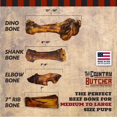 Show full view: The Country Butcher Elbow Beef Bone Dog Treat  slide 8 of 8