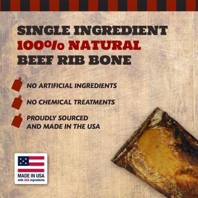Show full view: The Country Butcher Beef Rib Bone Natural Dog Treats, Small, 8 count  slide 7 of 9