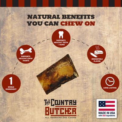 Show full view: The Country Butcher Beef Rib Bone Natural Dog Treats, Small, 8 count  slide 4 of 9