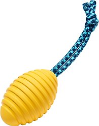 Frisco Tug & Fetch Rubber & Rope Football Dog Toy, Medium/Large slide 1 of 8