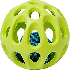 Frisco Fetch Rubber with Rope Ball Dog Toy, Medium/Large