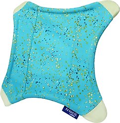 Frisco Fetch Lightweight Floating Glow in the Dark Fabric Quad Flyer Dog Toy, Medium/Large
