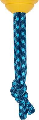 Show full view: Frisco Tug & Fetch Rubber & Rope Football Dog Toy, Medium/Large slide 5 of 11